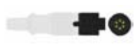 Cable / transductor de presión invasiva (PAI), para transductor MEDEX (MD), longitud 3,5 m – compatible con Guoteng