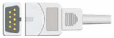 Cable ECG de una pieza, extremo paciente: broche, 3 derivaciones, estándar AHA – compatible con MEK
