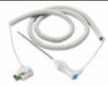 Sensor de temperatura, oral, longitud Longitud sin estirar: 0.96M – compatible con Welch Ally