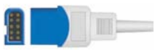 Sensor SpO2 reutilizable, sensor de punta blanda pediátrico, longitud 3 m, conector de 10 pines, tecnología Oximax – compatible con Spacelabs
