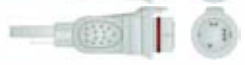 Cable / transductor de presión invasiva (PAI), longitud 3,5 m – compatible con Siemens 2x B.D IBP Cable – ref. BIBP-47