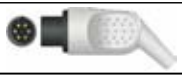 Cable / transductor de presión invasiva (PAI), para transductor Abbott (MX), longitud 3,5 m – compatible con MEK