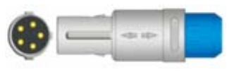 Sensor SpO2 reutilizable, sensor de punta blanda pediátrico, longitud 3 m, conector de 5 pines – compatible con Goldway UT4000B UT4000F