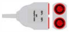 Cable / transductor de presión invasiva (PAI), longitud 0,3 m – compatible con Philips