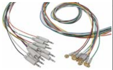 Cable EEG, conector mono 3,5 mm, tipo copa, longitud 1,5 m, material: plata pura, empaque: 10 uds