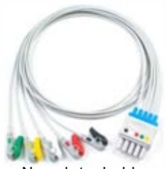 Cable troncal / latiguillos ECG, extremo paciente: grabber, 3 derivaciones, estándar IEC – compatible con Siemens – ref. BCF3-04IG