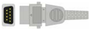 Sensor SpO2 reutilizable, sensor de punta blanda adulto, longitud 1 m – compatible con BCI / Digicare / Dräger/Siemens / Medlab / RGB medical /…