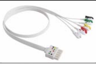 Latiguillos ECG desechables, extremo paciente: grabber, 3 derivaciones, estándar IEC – compatible con Siemens