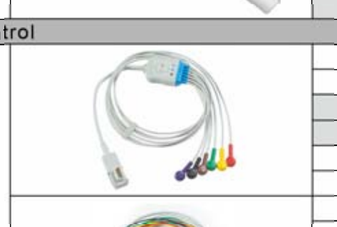 Cable ECG de una pieza, extremo paciente: grabber, 6 derivaciones, estándar IEC – compatible con Medtronic/Physio-control