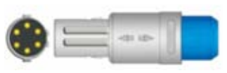 Sensor SpO2 reutilizable, pinza dactilar adulto, longitud 3 m, conector de 6 pines – compatible con Newtech