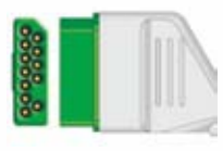 Cable troncal / latiguillos ECG, 3 derivaciones, estándar IEC, conector: , estilo de conector: Nihon Kohden – compatible con Nihon Kohden