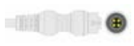 Cable / transductor de presión invasiva (PAI), para transductor B.Braun (BB), longitud 3,5 m – compatible con Guoteng