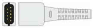 Sensor SpO2 reutilizable, sensor neonatal tipo venda (incluye desmontable), longitud 1 m – compatible con Datascope