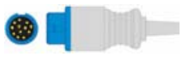 Cable de extensión SpO2, longitud 2,4 m, tecnología Philips – compatible con Philips – ref. BE13-55