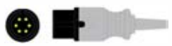 Cable troncal / latiguillos ECG, 3 derivaciones, estándar IEC – compatible con IVY