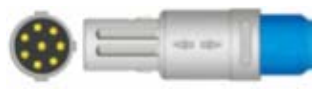 Sensor SpO2 reutilizable, pinza dactilar adulto, longitud 3 m, conector de 8 pines – compatible con Comen C 60 C 80