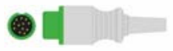 Cable troncal / latiguillos ECG, 3 derivaciones, estándar AHA, estilo de conector: Euro para Mindray – compatible con Mindray/Datascope