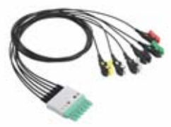 Latiguillos ECG radiotransparentes, 3 derivaciones, estándar AHA – compatible con Siemens Dräger – ref. BCFR3-10A