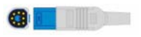 Cable de extensión SpO2, longitud 2,4 m, tecnología digital – compatible con Newtech – ref. BE08-49D
