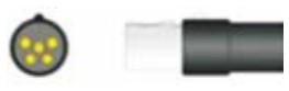 Cable de extensión SpO2, longitud 2,4 m – compatible con PaceTech/Generra – ref. BE05-53