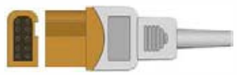 Sensor de temperatura, general, longitud 3 m – compatible con Spacelabs – ref. BTD-10A