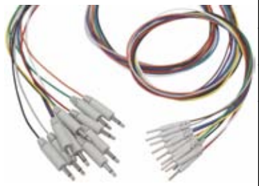 Cable EEG, conector mono 3,5 mm, pin 2,0 mm, longitud 1,5 m, material: chapado en cloruro de plata, empaque: 10 uds