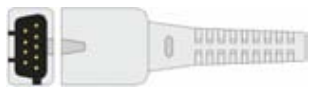 Sensor SpO2 reutilizable, pinza dactilar adulto, longitud 1 m – compatible con CAS / Colin/Omron / Datascope / Dräger/Siemens / GE Critikon / GE…