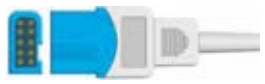 Cable de extensión SpO2, longitud 2,4 m, tecnología Nellcor non Oximax – compatible con Spacelabs – ref. BE10-58