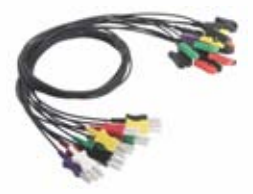 Latiguillos ECG radiotransparentes, 5 derivaciones, estándar AHA – compatible con Spacelabs – ref. BCFR5-11A