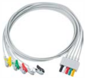 Cable troncal / latiguillos ECG, extremo paciente: grabber, 3 derivaciones, estándar AHA – compatible con Siemens – ref. BCF3-09AG