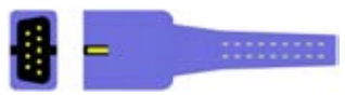 Sensor SpO2 reutilizable, pinza dactilar adulto, longitud 1 m – compatible con Colin/Omron / Datascope / Edan / Fukuda Denshi / GE Critikon / GE…