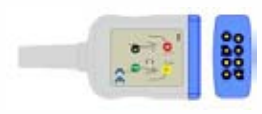 Cable troncal / latiguillos ECG, estándar IEC – compatible con Nihon Kohden