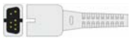 Cable de extensión SpO2, longitud 2,4 m – compatible con Charmcare / MDE/Invivo / Meditronic-Physio Control / Nellcor / Schiller ODM Bruker