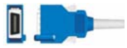 Cable de extensión SpO2, longitud 2,4 m, tecnología Nihon Kohden – compatible con Nihon Kohden – ref. BE20-50