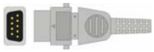 Sensor SpO2 reutilizable, sensor de punta blanda adulto, longitud 1 m – compatible con BCI / Digicare / Dräger/Siemens / Medlab / RGB medical /…
