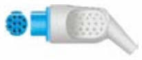 Cable troncal / latiguillos ECG, 3 derivaciones, estándar IEC, estilo de conector: ASP para Ohmeda – compatible con Datex/S&W
