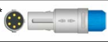 Cable ECG de una pieza, extremo paciente: grabber, 4 derivaciones, estándar IEC – compatible con Petas