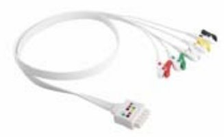 Latiguillos ECG desechables, extremo paciente: grabber, 3 derivaciones, estándar AHA – compatible con GE MuLTI-LiNK