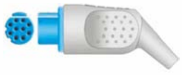 Cable ECG de una pieza, extremo paciente: grabber, 3 derivaciones, estándar AHA – compatible con Artema/S&W