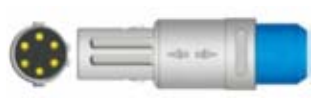 Sensor SpO2 reutilizable, pinza dactilar adulto, longitud 3 m, conector de 6 pines – compatible con Mindray 509B MEC-1000 MEC-1200 New…