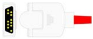 Sensor SpO2 reutilizable, pinza dactilar adulto, longitud 1 m, conector de 11 pines – compatible con Masimo