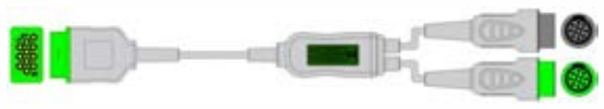 Cable troncal / latiguillos EKG, 10 derivaciones, estándar AHA – compatible con GE Marquette – ref. BKD-28A