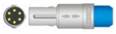 Cable ECG de una pieza, extremo paciente: grabber, 3 derivaciones, estándar AHA – compatible con Biosys