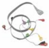 Cable ECG para Holter, extremo paciente: broche, 5 derivaciones, estándar IEC – compatible con Edan/SE-2003
