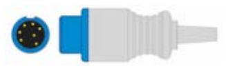 Sensor SpO2 reutilizable, sensor de punta blanda adulto, longitud 3 m, conector de 7 pines, tecnología Mindray – compatible con Mindray