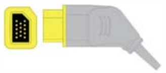 Sensor de temperatura, longitud 0,3 m – compatible con Nihon Kohden