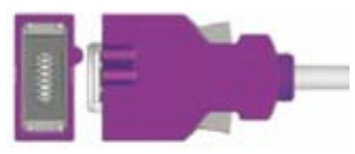 Sensor SpO2 reutilizable, sensor de punta blanda adulto, longitud 3 m – compatible con Colin/Omron / Datascope / Fukuda Denshi / GE Critikon / GE…