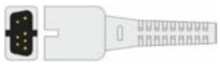 Sensor SpO2 reutilizable, pinza dactilar adulto, longitud 1 m – compatible con Contec