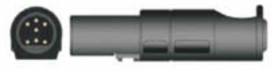 Cable ECG de una pieza, extremo paciente: grabber, 3 derivaciones, estándar AHA – compatible con Kontron – ref. BCY3-15AG