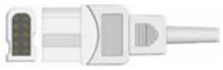 Sensor SpO2 reutilizable, sensor de punta blanda lactante, longitud 3 m, conector de 10 pines, tecnología Masimo – compatible con… – ref. BSE310-58M